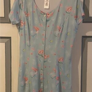 Disney Blue and White Dress